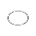 9 Karat Weißgold 22Ga Einfach 7 mm Nasenring