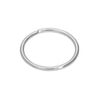 9 Karat Weißgold 22Ga Einfach 7 mm Nasenring