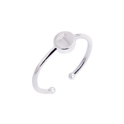 Sterling Silber Alphabet Buchstabe Schieberegler Perlenringe