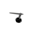 Andralok Nasenstecker aus schwarz rhodiniertem Sterlingsilber mit schwarzem Zirkonia (3 mm)