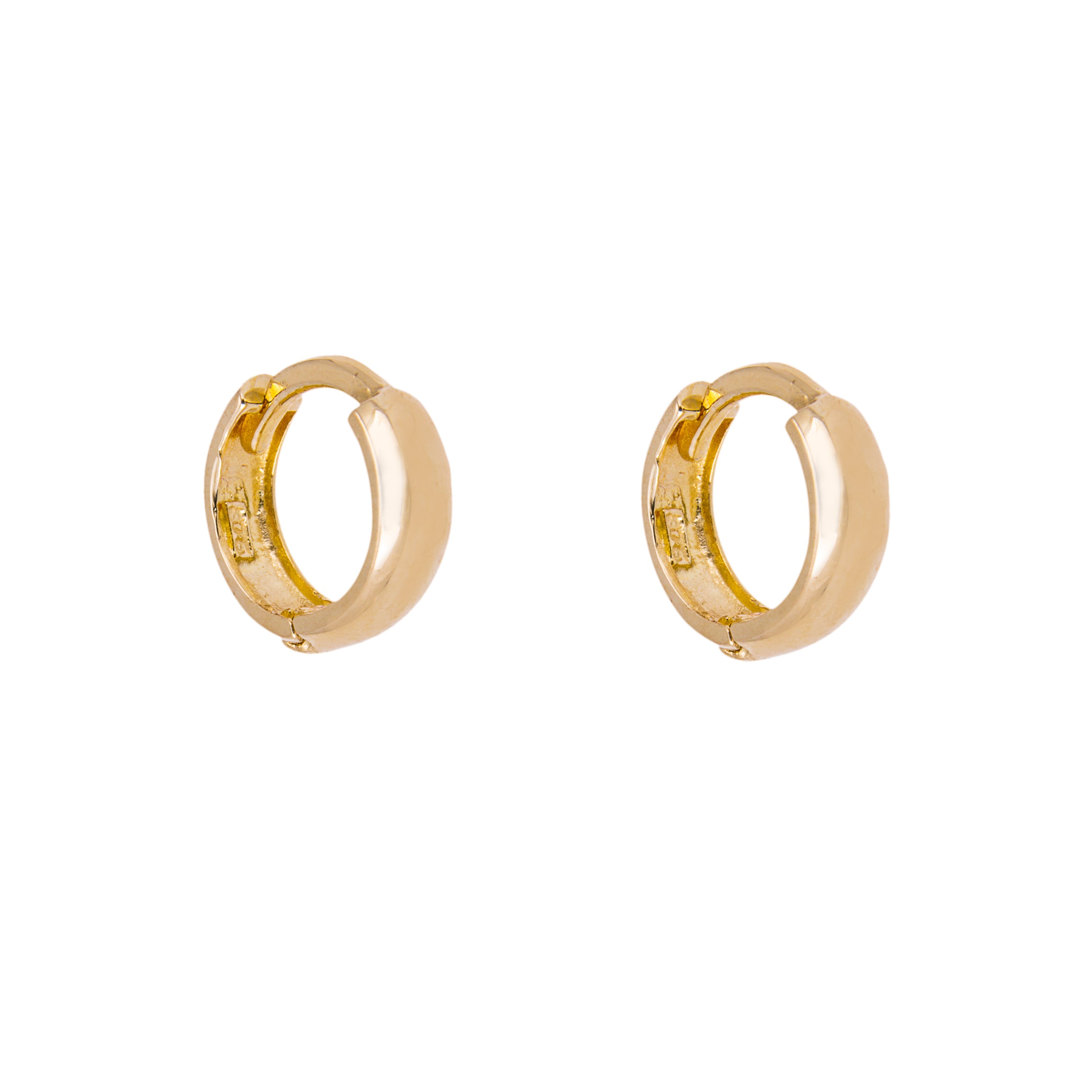 9 Karat Gold Klappcreolen Ohrringe