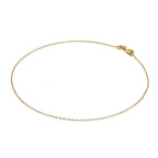Vergoldet Sterlingsilber Fein Belcher Fußkette - 25,5 cm