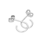 Offene 8-16 mm Ohrstecker aus Sterlingsilber