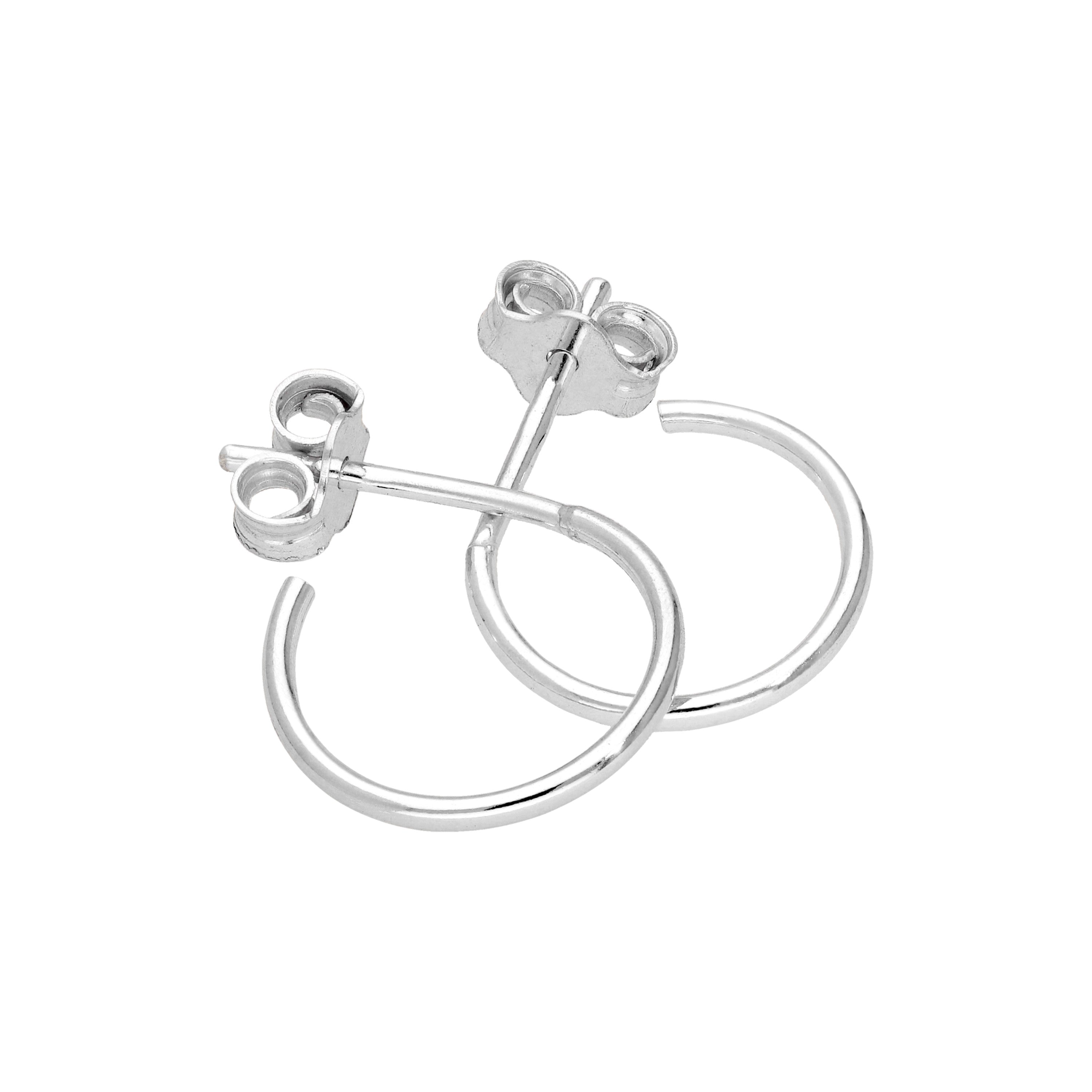 Offene 8-16 mm Ohrstecker aus Sterlingsilber
