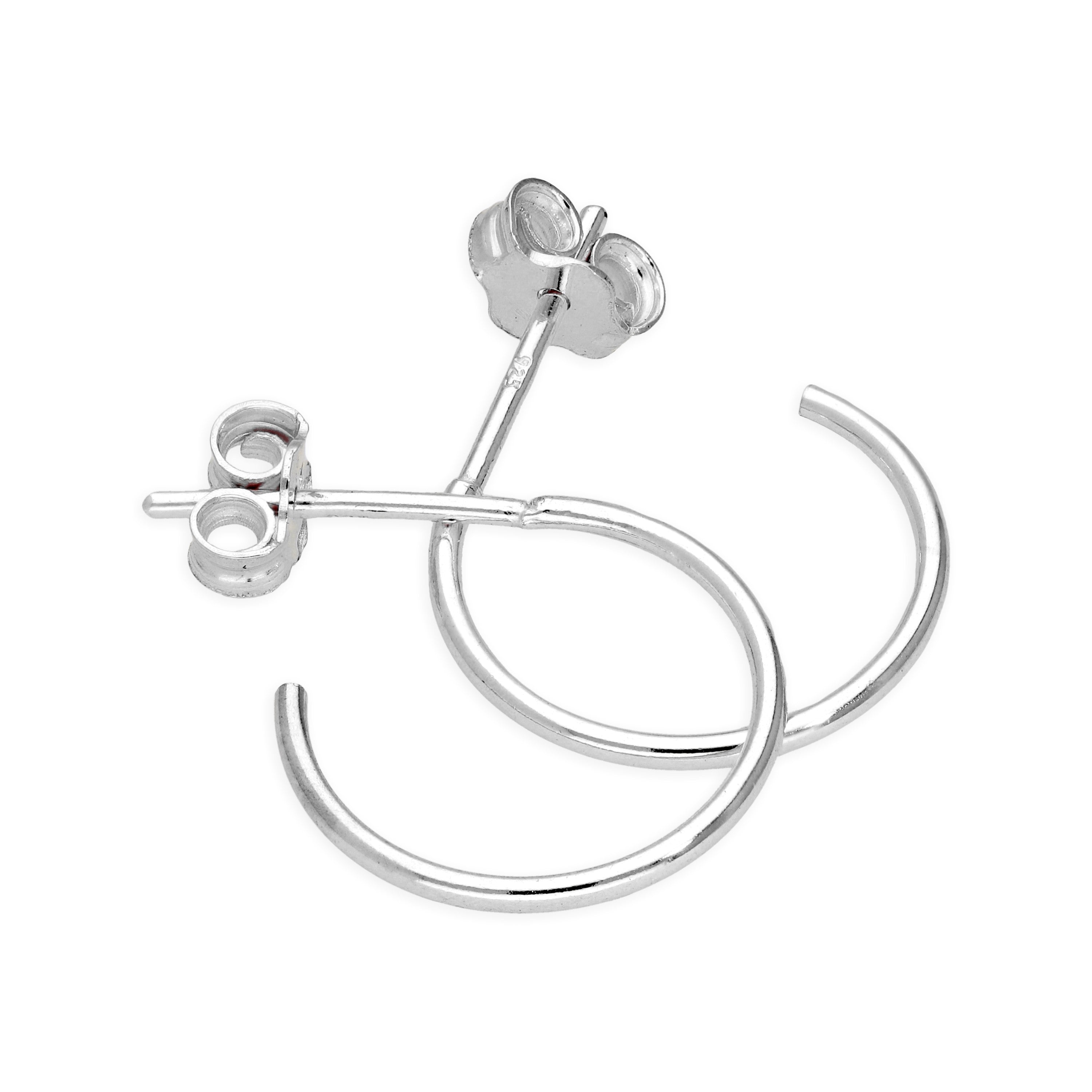 Offene 8-16 mm Ohrstecker aus Sterlingsilber