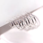 Offene 8-16 mm Ohrstecker aus Sterlingsilber
