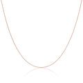 Roségold-beschichtete Sterlingsilber-Fuchsschwanzkette 14–28 Zoll