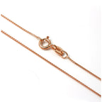 Roségold-beschichtete Sterlingsilber-Fuchsschwanzkette 14–28 Zoll