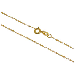 Vergoldete Sterlingsilber-Prinz-von-Wales-Kette 35–70 cm