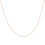 Roségold-beschichtetes Sterlingsilber 14–28 Zoll Prince of Wales-Kette