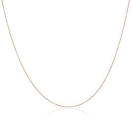 Roségold-beschichtetes Sterlingsilber 14–28 Zoll Prince of Wales-Kette