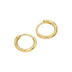 Goldplattierte Sterlingsilber Ohrringe mit Diamantschliff 8-20 mm