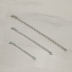 2–4 Zoll lange Verlängerungskette aus Sterlingsilber mit Bolzenverschluss