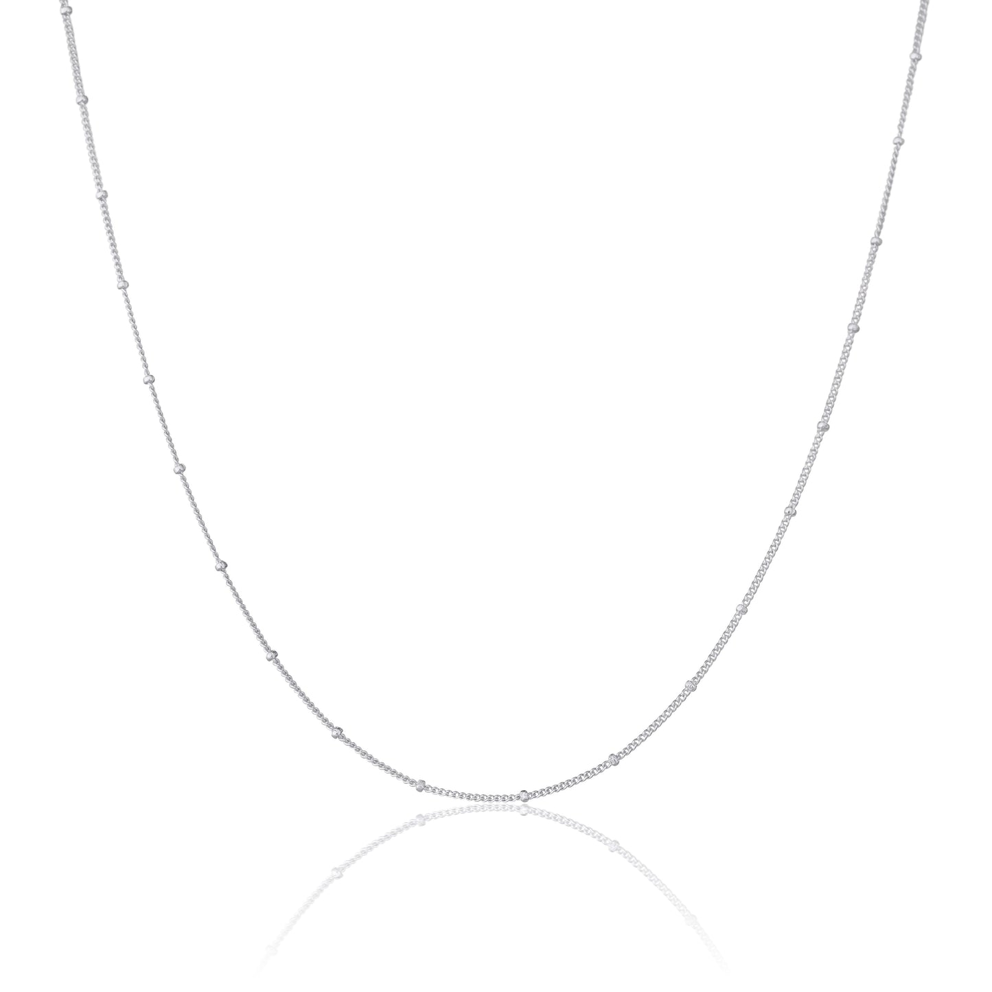 Sterling Silber Bobble Diamantschliff Panzerkette 12 - 24 Zoll