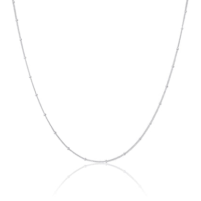 Sterling Silber Bobble Diamantschliff Panzerkette 12 - 24 Zoll