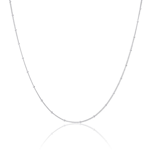 Sterling Silber Bobble Diamantschliff Panzerkette 12 - 24 Zoll