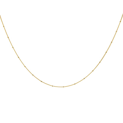 Vergoldet Sterlingsilber Bördelrand Diamantschliff Halsband 12 - 61cm Verlängerung