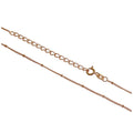 Roségold vergoldete Sterlingsilber Bobble Kette 30-60 cm