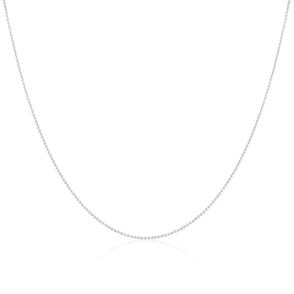 Sterlingsilber 1mm Kügelchen Halsband 30,5 + 7,5cm