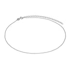 Sterlingsilber 1 mm Kügelchen Halsband 30,5 + 7,5 cm