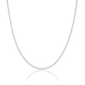 Sterlingsilber 2 mm Kügelchen Halsband 30,5 + 7,5 cm Verlängerung