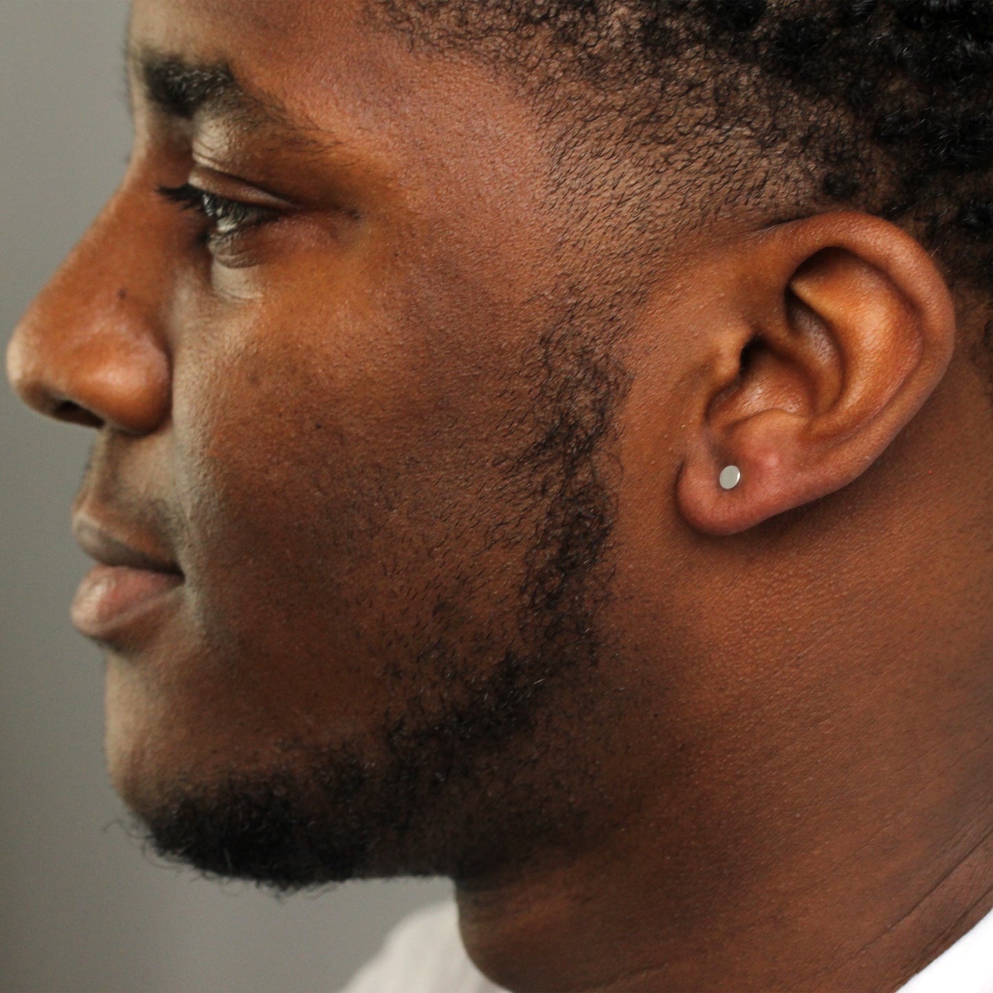 Einzel Sterlingsilber 4mm Flach Scheibe Ohrstecker