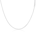 Sterlingsilber Diamantschliff Panzerkette Halsband 30,5 + 7,5 cm