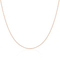 Rosévergoldet Sterlingsilber Diamantschliff Panzerkette Halsband 30,5+7,5 cm