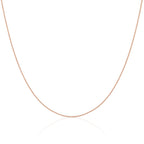 Rosévergoldet Sterlingsilber Diamantschliff Panzerkette Halsband 30,5+7,5 cm