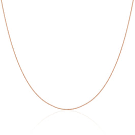 Rosévergoldet Sterlingsilber Diamantschliff Panzerkette Halsband 30,5+7,5 cm