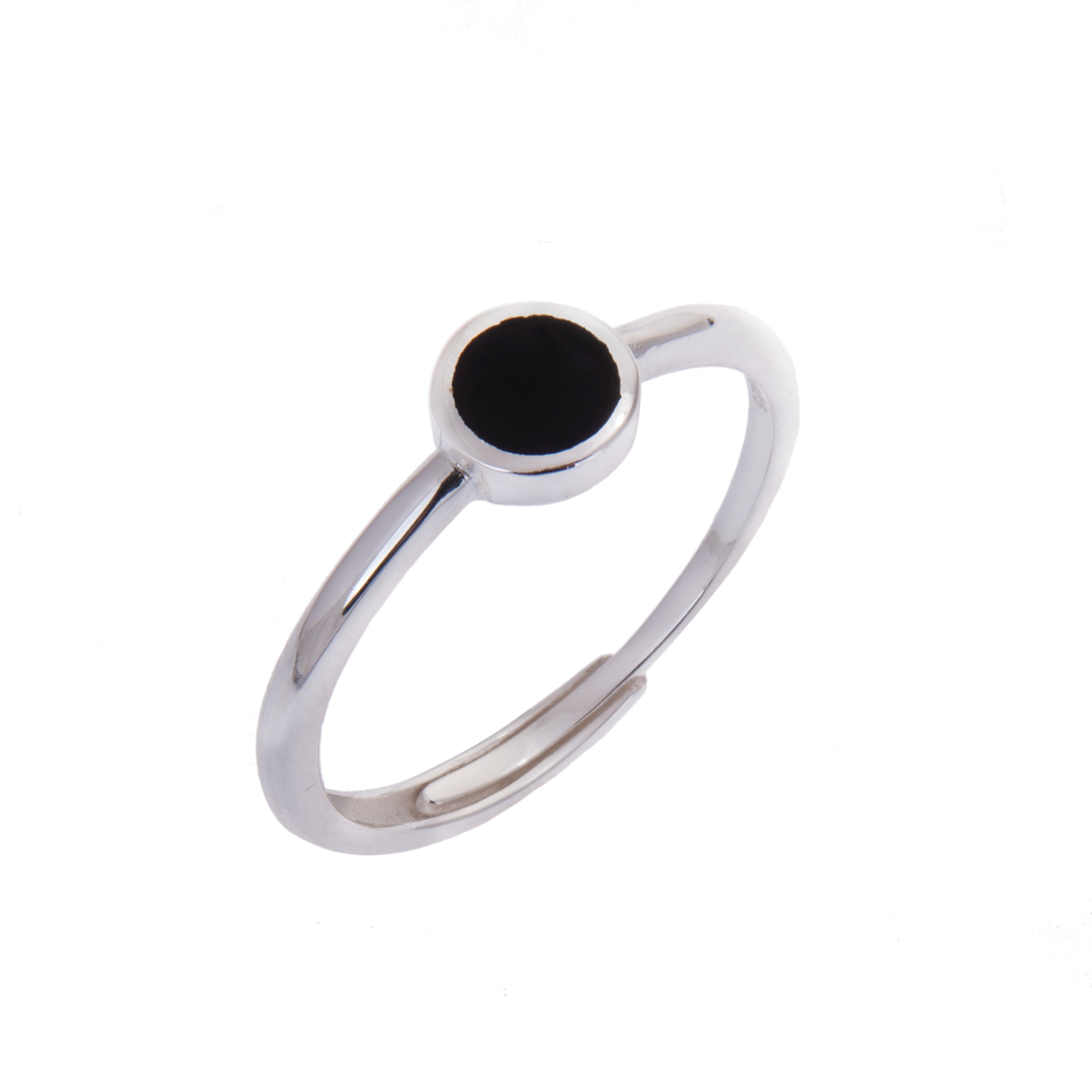Sterlingsilber Punkt Minimalismus Design Größenverstellbar