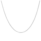 Sterlingsilber Schiebe Kastenkette jede Größe bis zu 61 cm