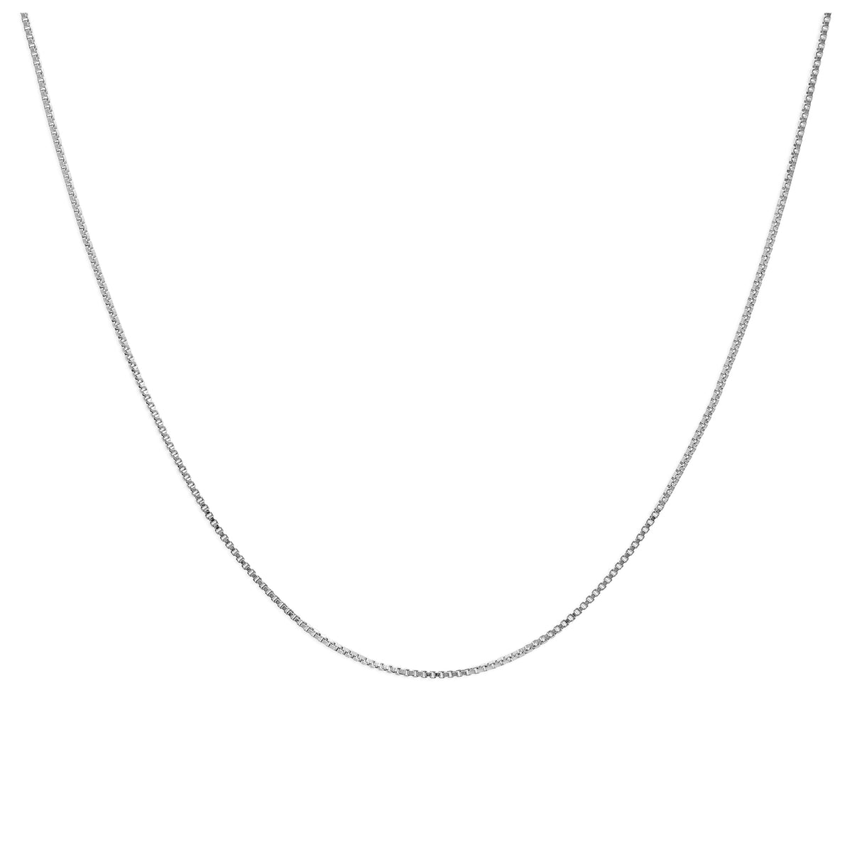 Sterlingsilber Schiebe Kastenkette jede Größe bis zu 61 cm