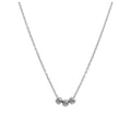 Sterlingsilber Dreifach Kugel Halskette - 45,5 cm