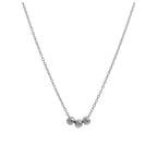 Sterlingsilber Dreifach Kugel Halskette - 45,5 cm