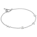 Armband aus Sterlingsilber mit Schriftzug „HOPE“, 18 cm