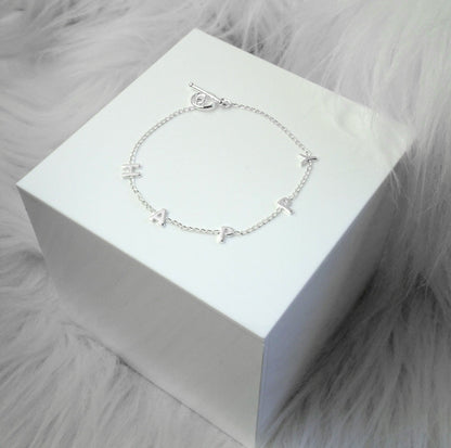 Sterlingsilber HAPPY 18cm Armband