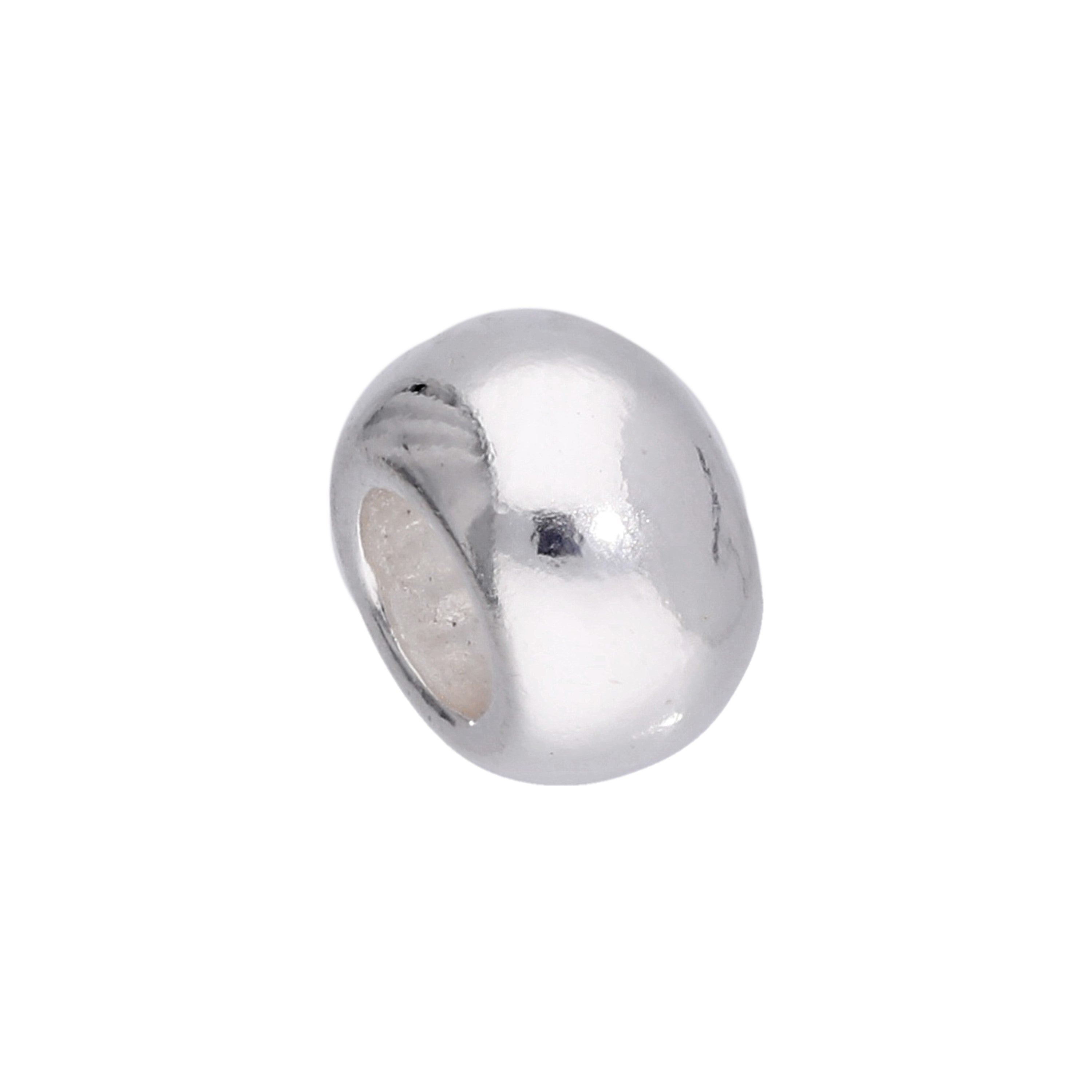 Sterlingsilber Rund Ring Distanzscheibe Anhänger zum Auffädeln