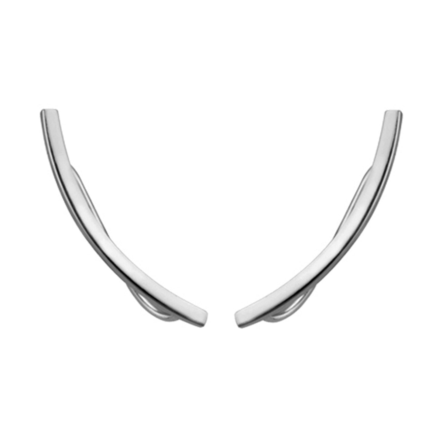 Sterlingsilber Lang Stab Kletter Ohrringe