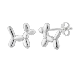 Sterlingsilber Ballon Hund Ohrstecker