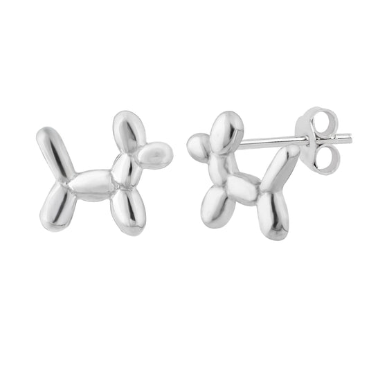 Sterlingsilber Ballon Hund Ohrstecker