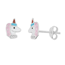 Sterlingsilber Einhorn Partyhütchen Ohrstecker