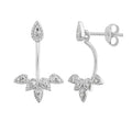Sterlingsilber Tränentropfen Klar CZ Kristall Mantel Ohrstecker