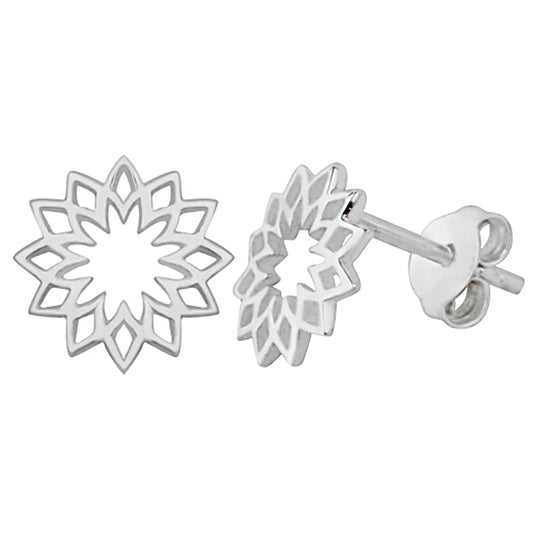 Sterlingsilber Sonne Chakra Ohrstecker