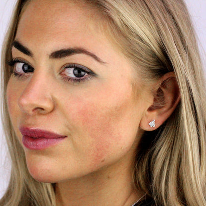 Sterlingsilber Weihnachtsbaum Motiv Ohrstecker