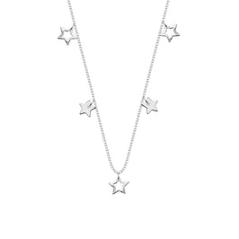 Sterlingsilber Sterne 45,5 cm Halskette