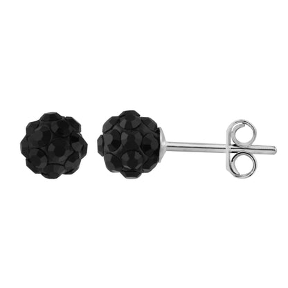 Ohrstecker aus Sterling Silber und 5 mm farbigen CZ-Kristallen
