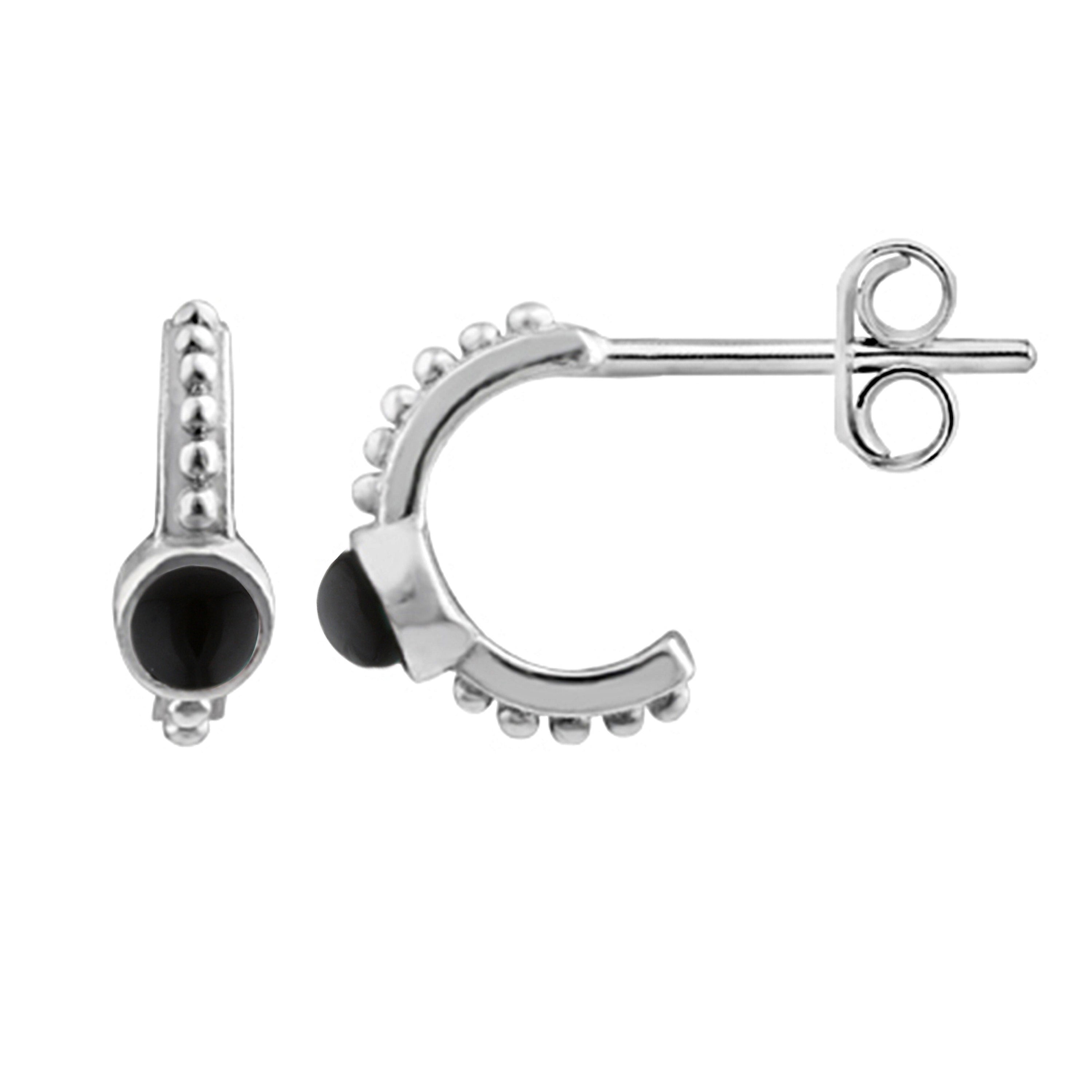 Ohrstecker aus Sterlingsilber mit Perlen - 4 Farben