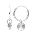 Ohrringe aus Sterlingsilber mit Swarovski Elements Charm