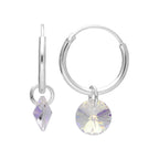 Ohrringe aus Sterlingsilber mit Swarovski Elements Charm